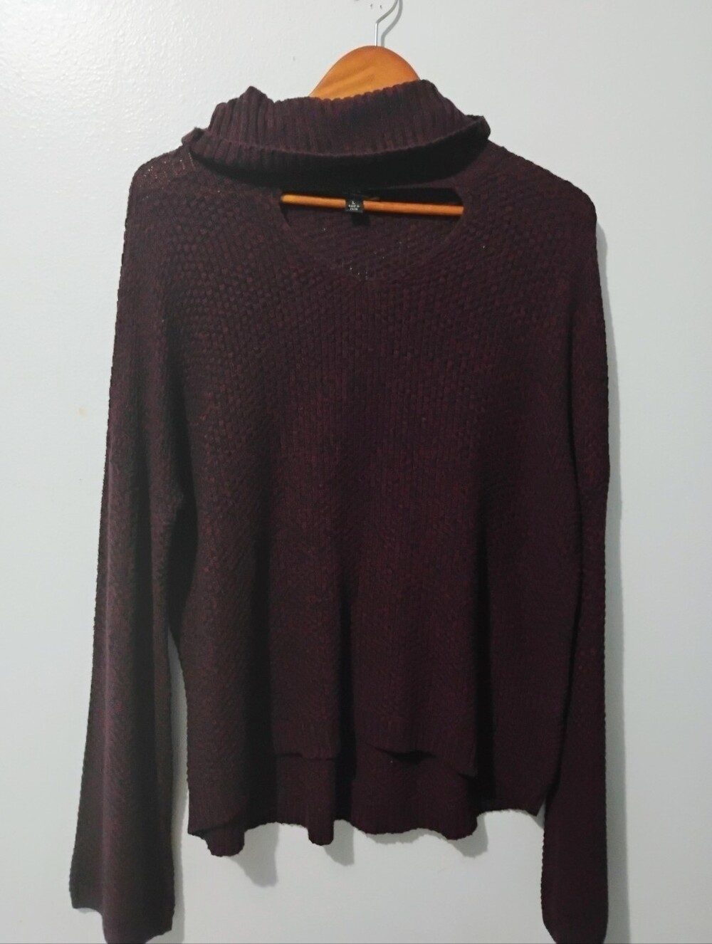 I.N. San Francisco Plum Cowl Neck Sweater